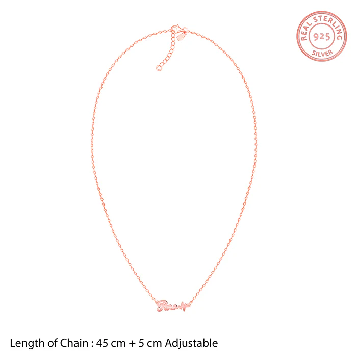 Rose Gold Personalised Evil Eye Heartbeat Necklace - Image 5