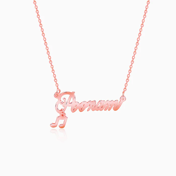 Rose Gold Personalised Eternal Necklace - Image 7