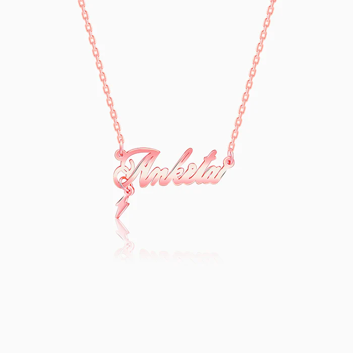 Rose Gold Personalised Eternal Necklace - Image 8