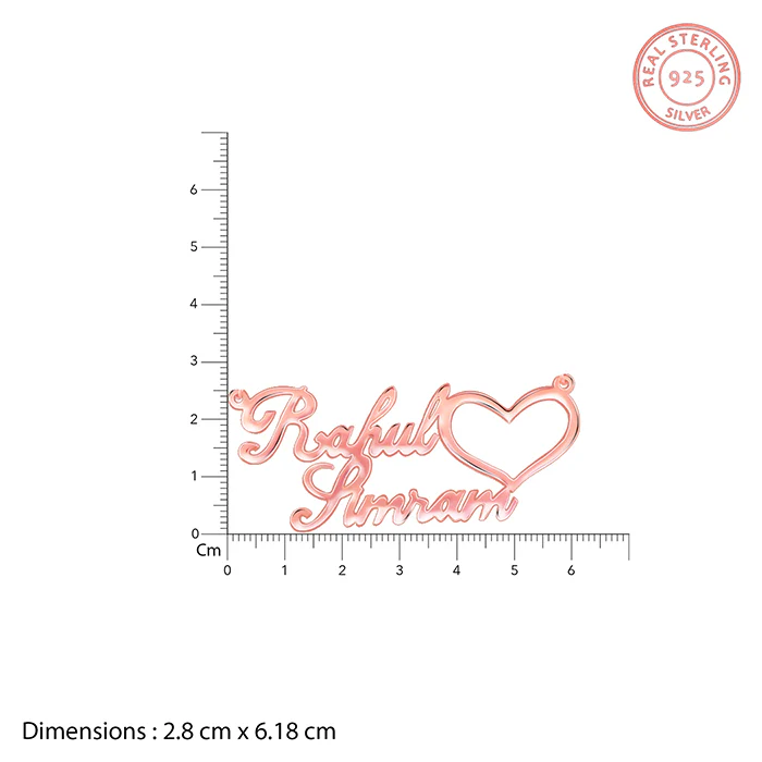 Rose Gold Personalised Precious Sweetheart Pendant - Image 5