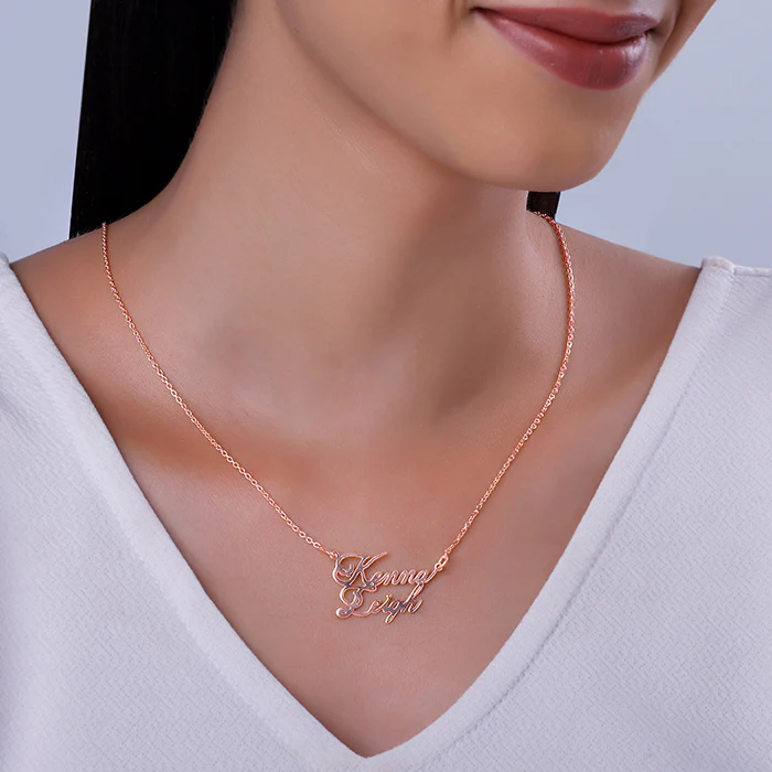 Rose Gold Personalised Perfect Match Pendant - Image 5