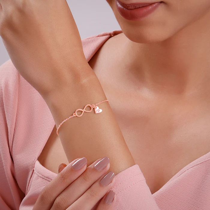 Rose Gold Personalised Timeless Bond Bracelet - Image 3