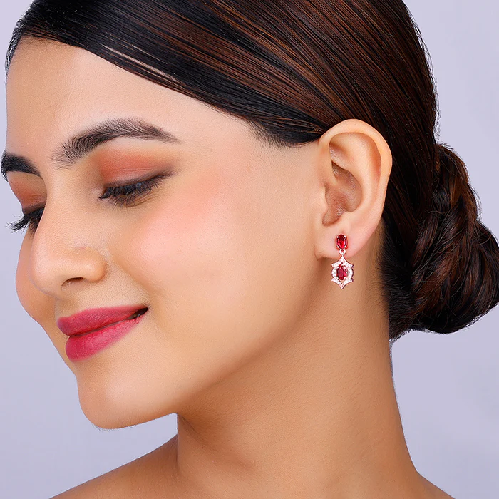 Rose Gold Pretty Woman Earrings - Image 3