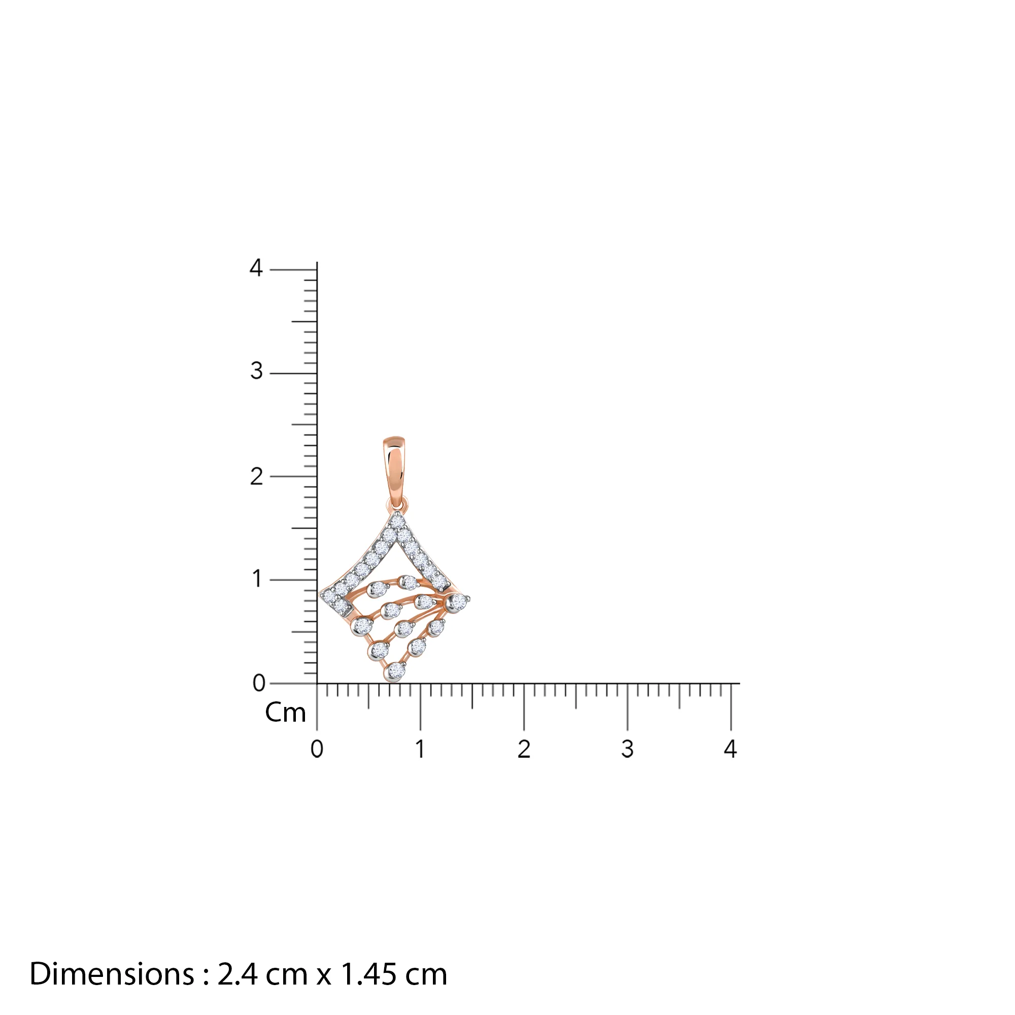 Rose Gold Prodigy Diamond Pendant - Image 6