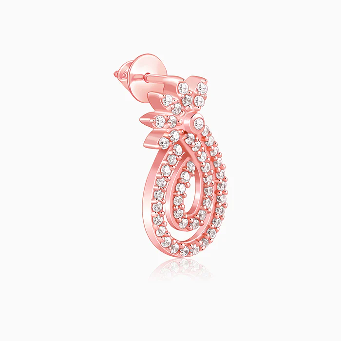 Rose Gold Pure Elegance Earrings - Image 4
