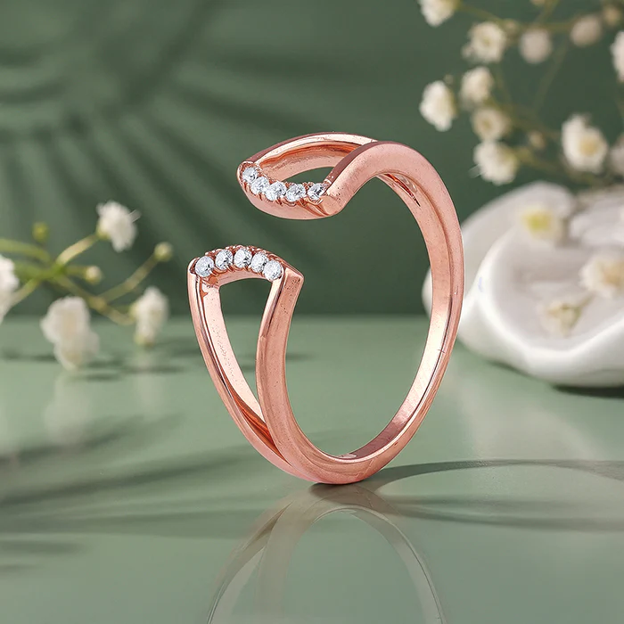 Rose Gold Regal Apex Ring - Image 2