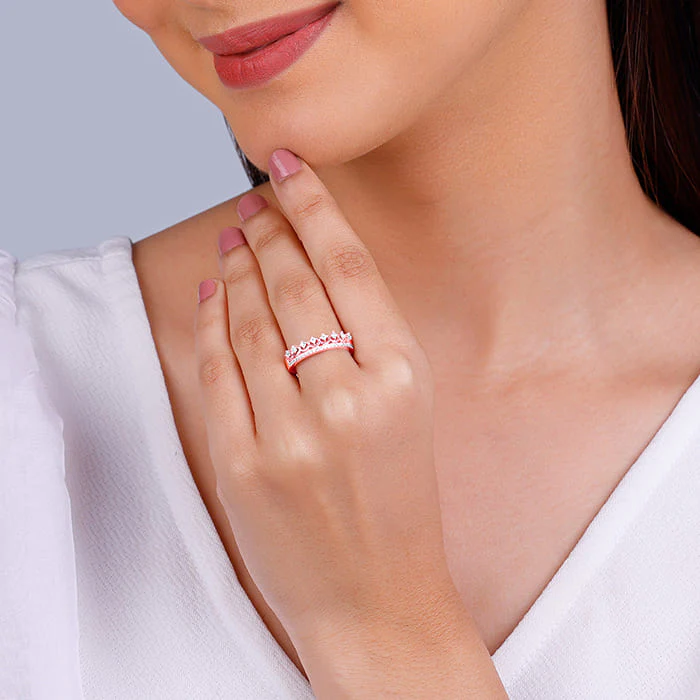 Rose Gold Reina Ring - Image 4