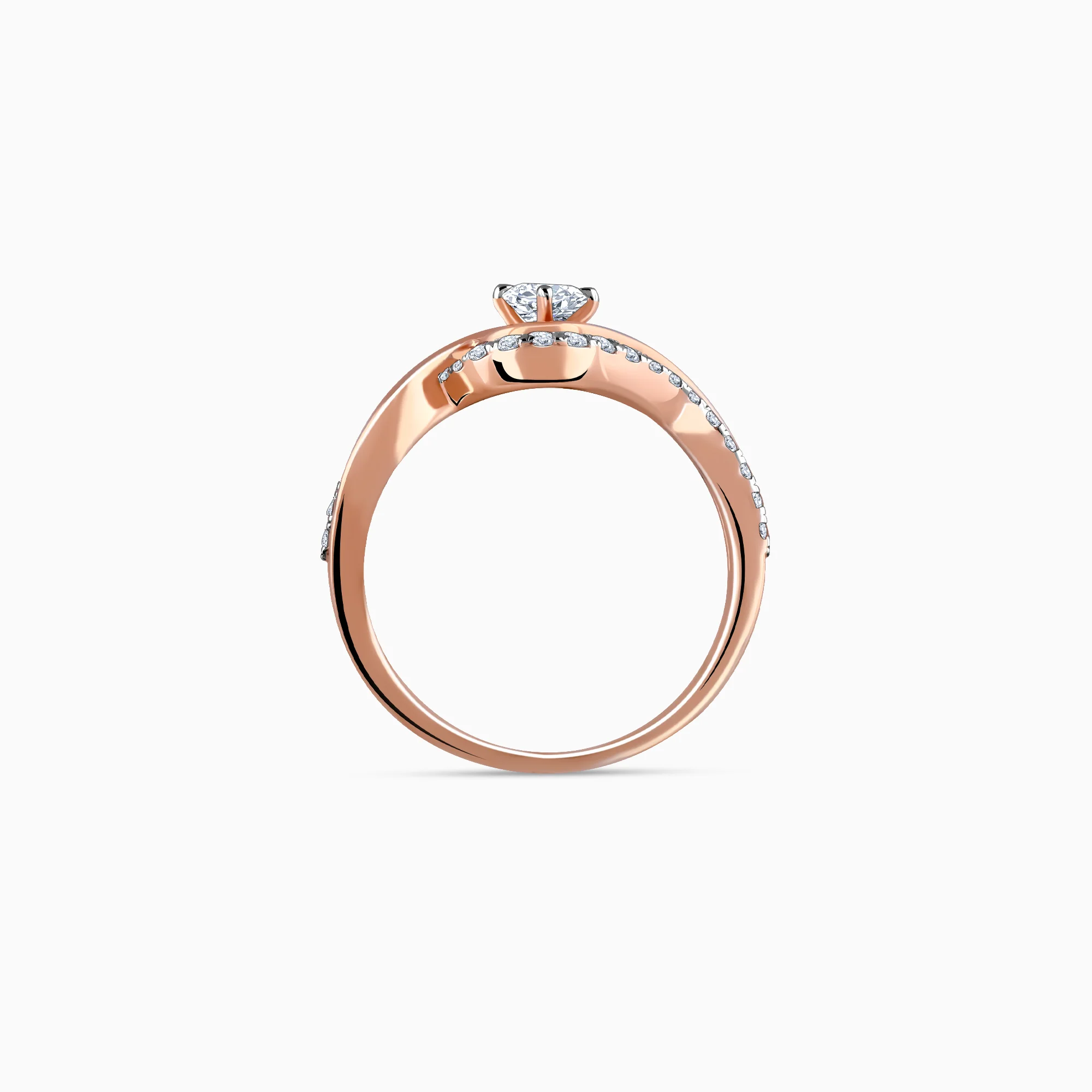 Rose Gold Rhea Solitaire Diamond Ring - Image 6