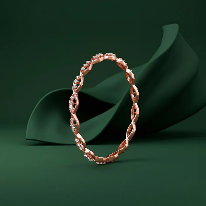 Rose Gold Riverwyn Bangle (Size 2.4) - Image 2