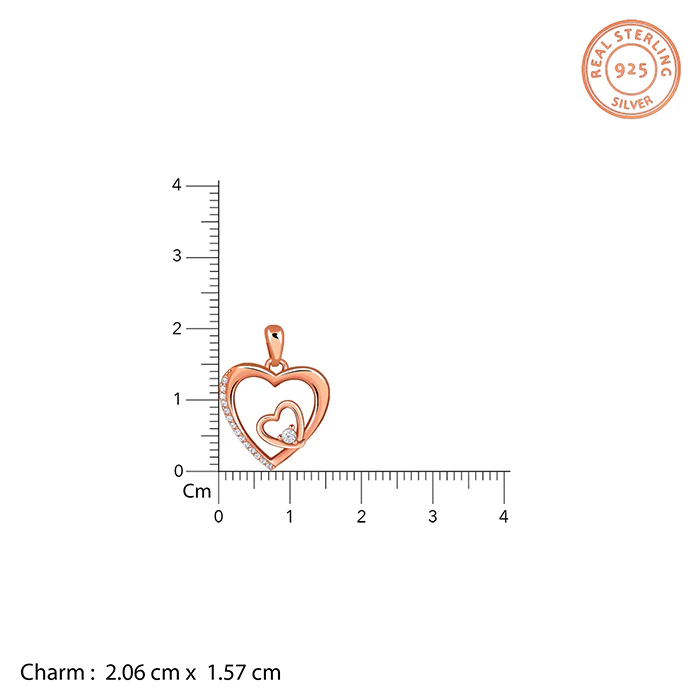 Rose Gold Rose Harmony Pendant With Link Chain - Image 5