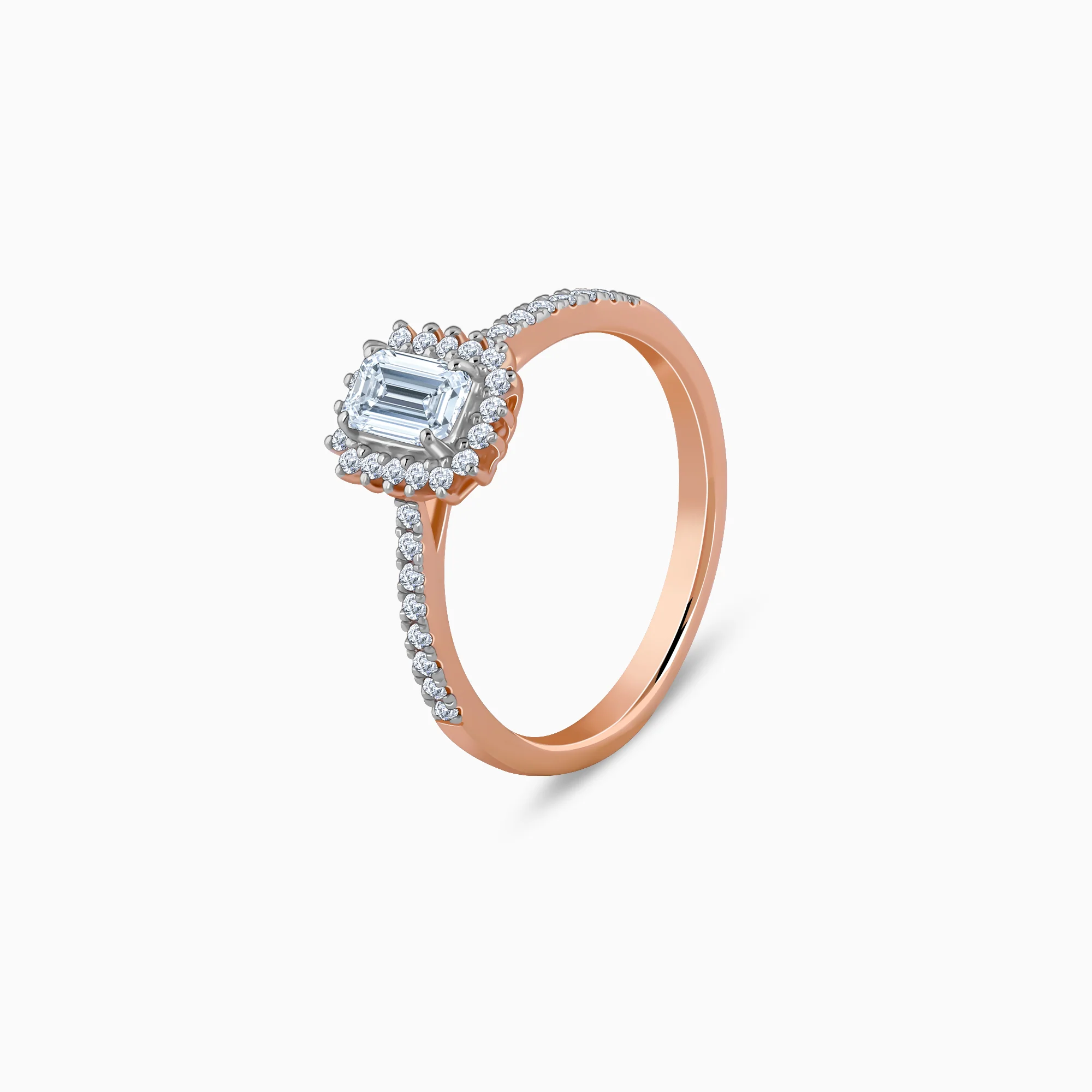 Rose Gold Sanguine Solitaire Lab Grown Diamond Ring - Image 4