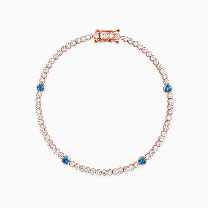Rose Gold Shiney Tennis Bracelet