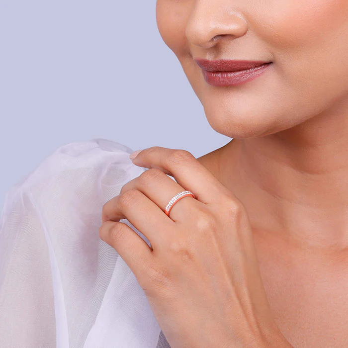 Rose Gold Slender Ring - Image 3