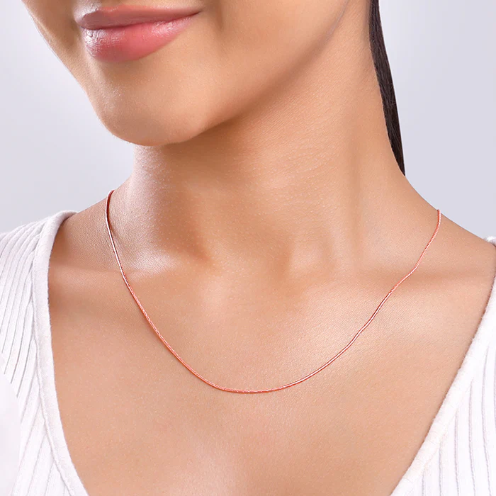 Rose Gold Snake Shine Chain - Image 3