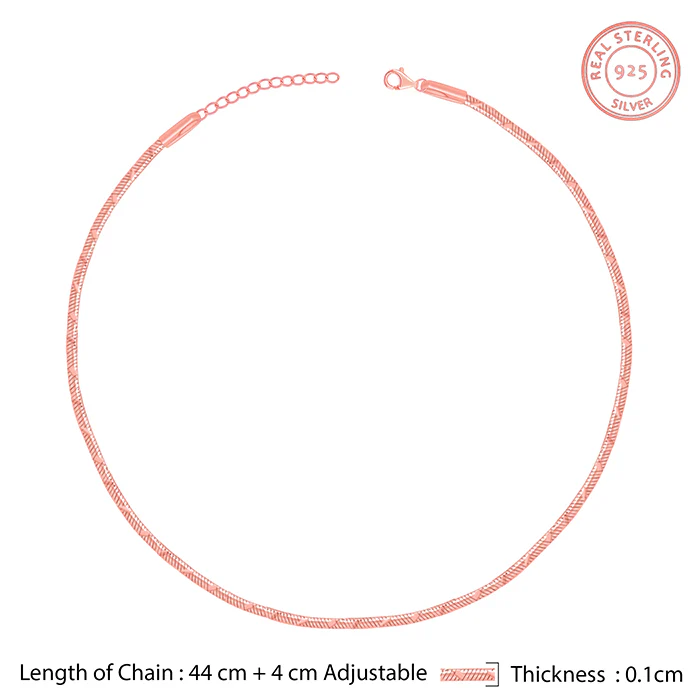 Rose Gold Snake Shine Chain - Image 4