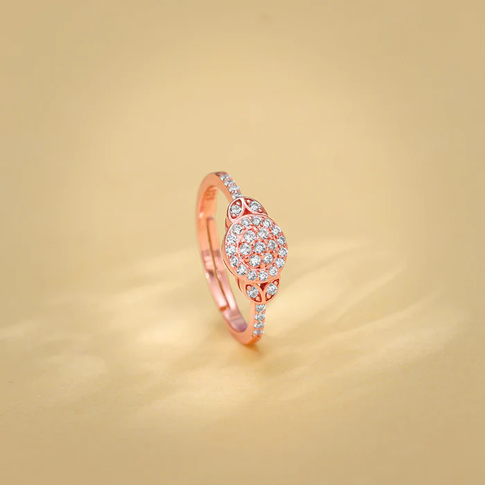 Rose Gold Sparkle-filled Ring - Image 2