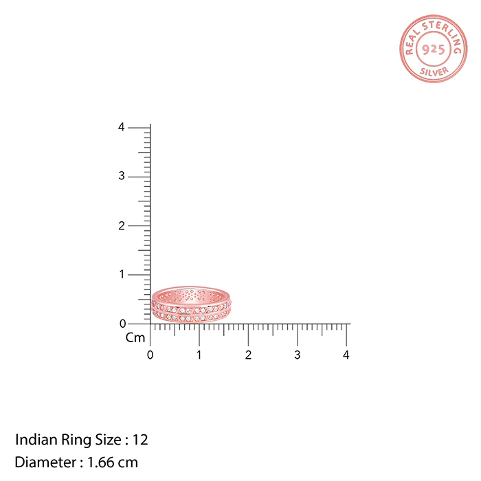 Rose Gold Sparkle Up Ring - Image 5
