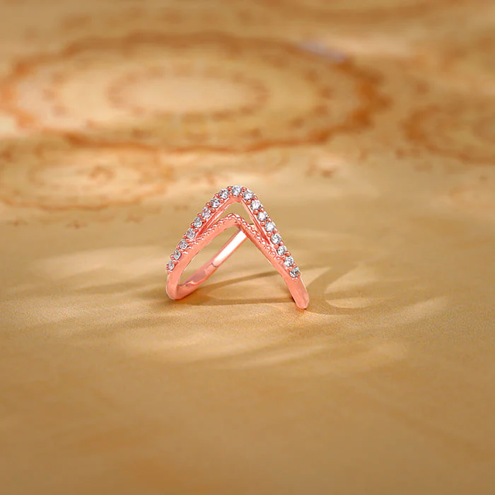 Rose Gold Sparkling Spirits Vanki Ring - Image 2