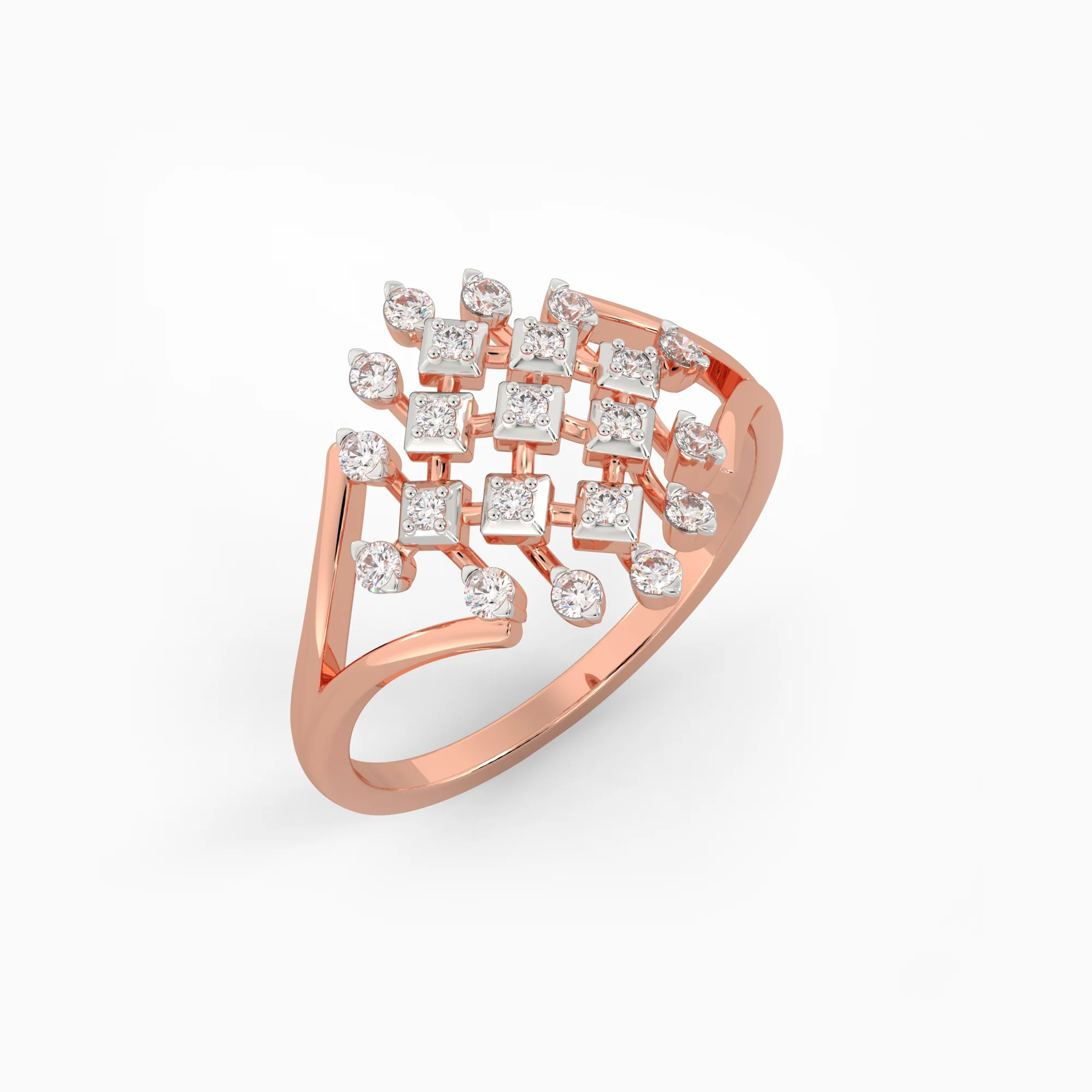 Rose Gold Spectacular Diamond Ring - Image 5