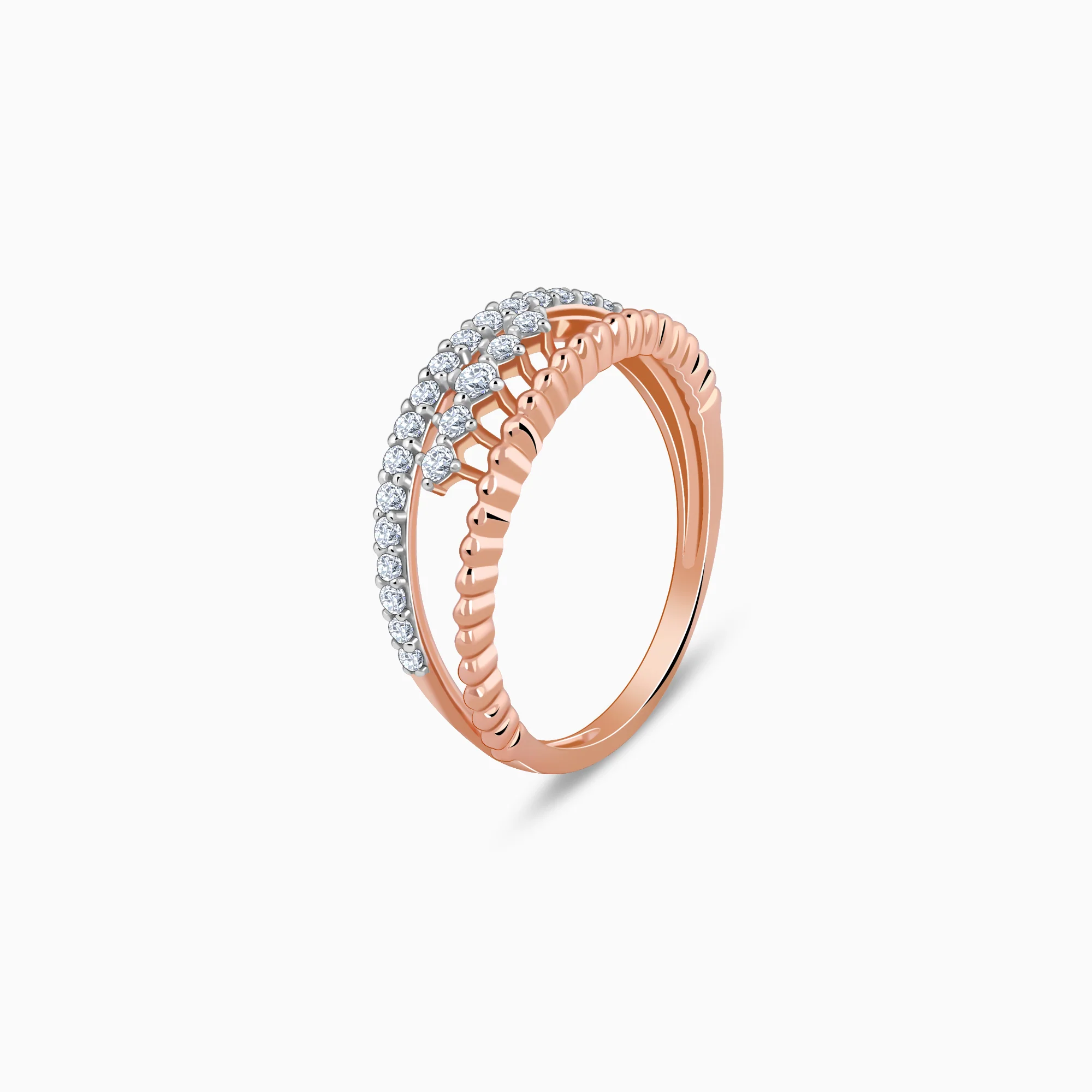 Rose Gold Starlit Halo Lab Grown Diamond Ring - Image 4