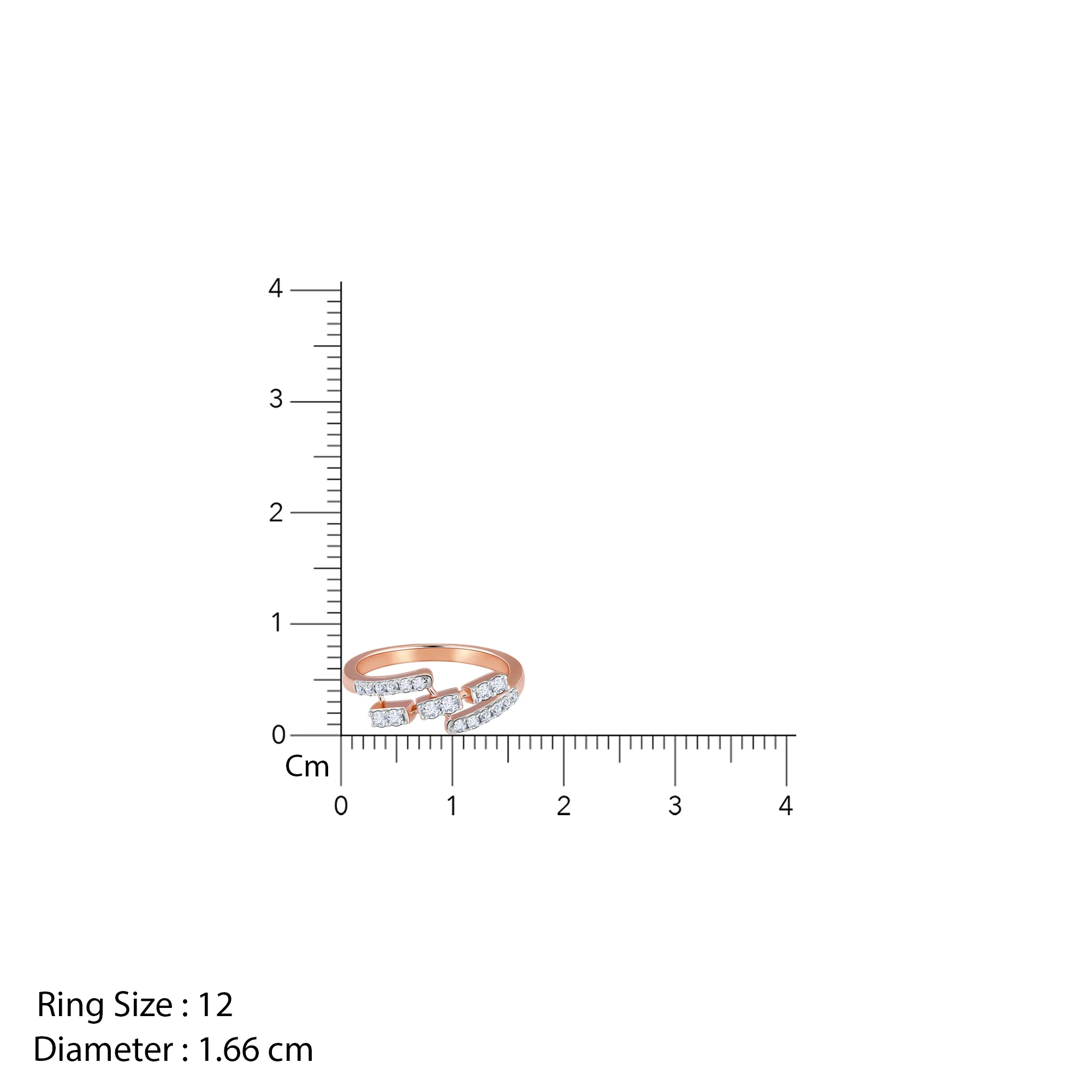 Rose Gold Starnight Diamond Ring - Image 4