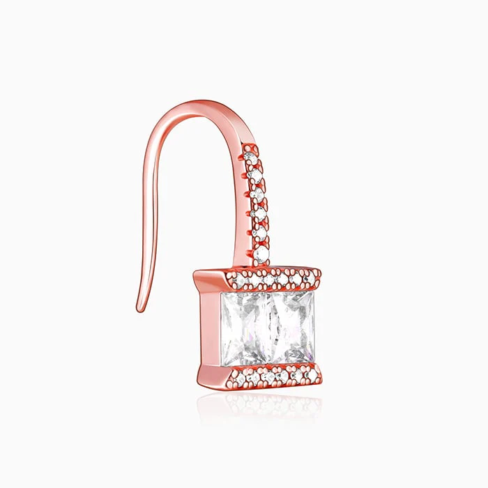 Rose Gold Sugar Crystal Earring - Image 4