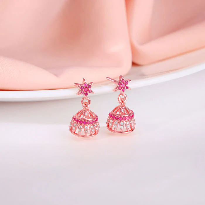 Rose Gold Sumitra Jhumki - Image 2