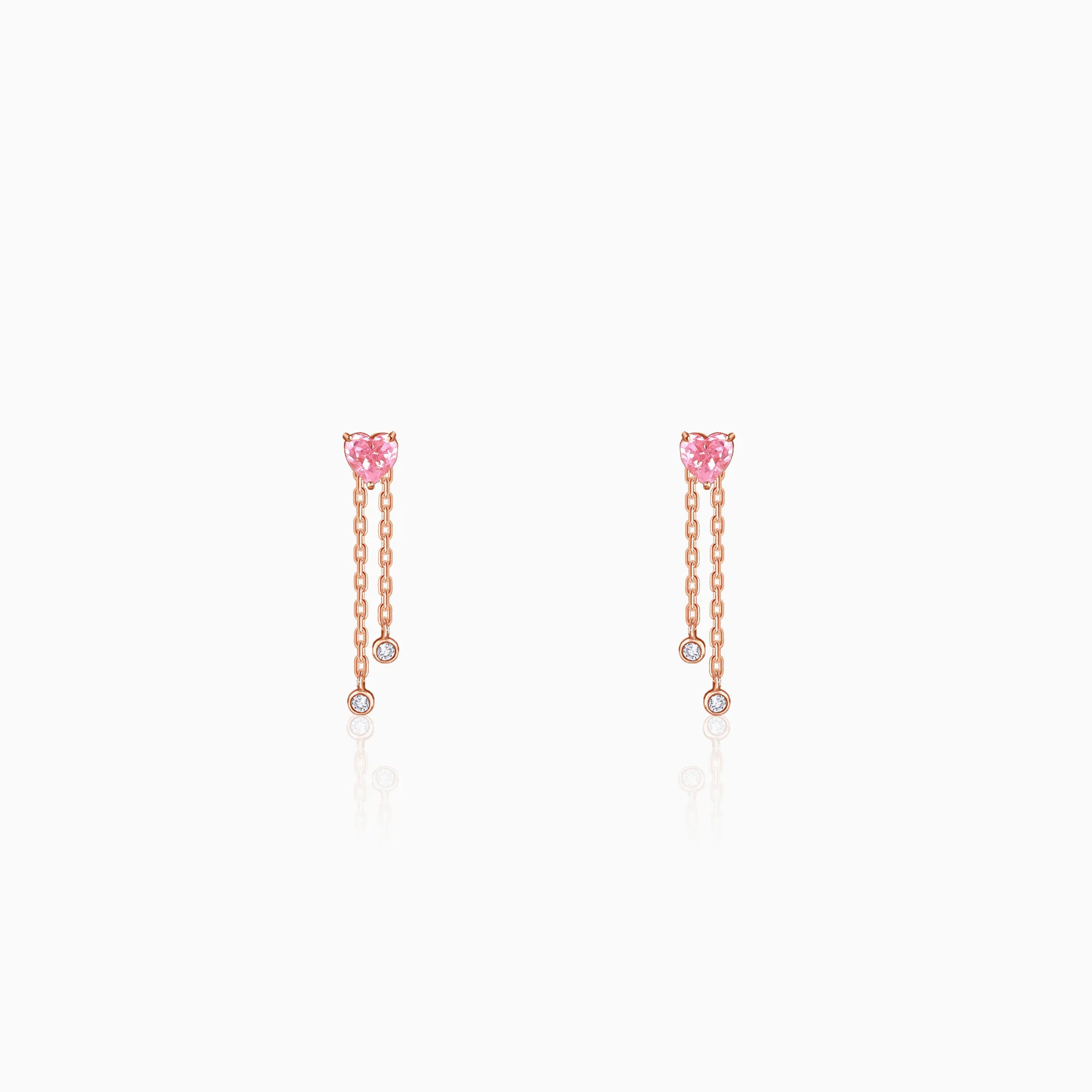 Rose Gold Sweet Reverie Dangler Earrings