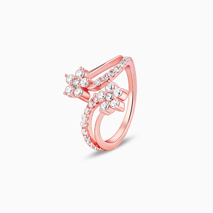 Rose Gold Swish of Shine Ring - Image 4