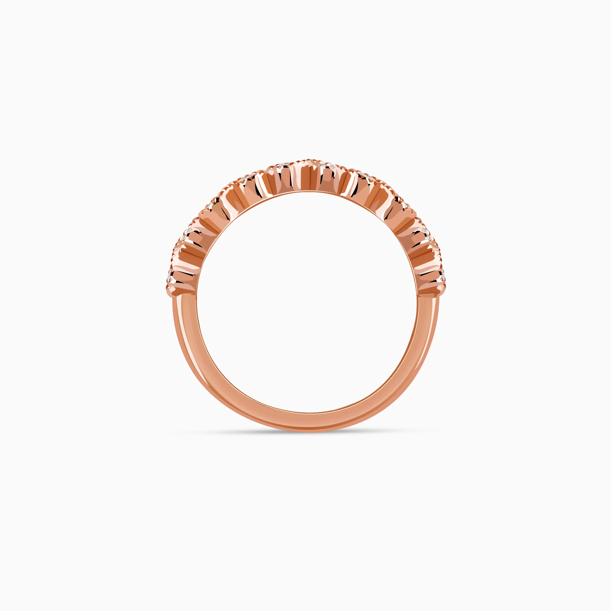Rose Gold Timeless Loop Lab Grown Diamond Ring - Image 5
