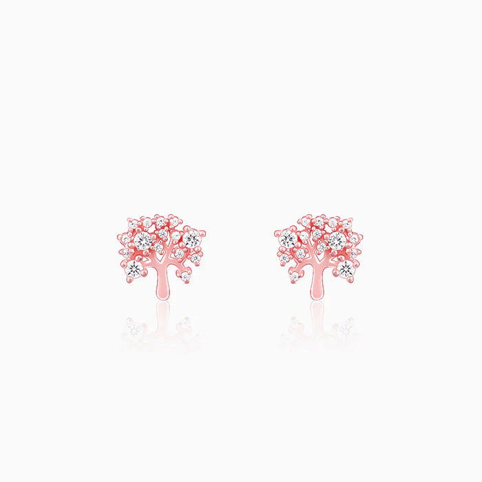 Anushka Sharma Rose Gold Tree of life Earrings