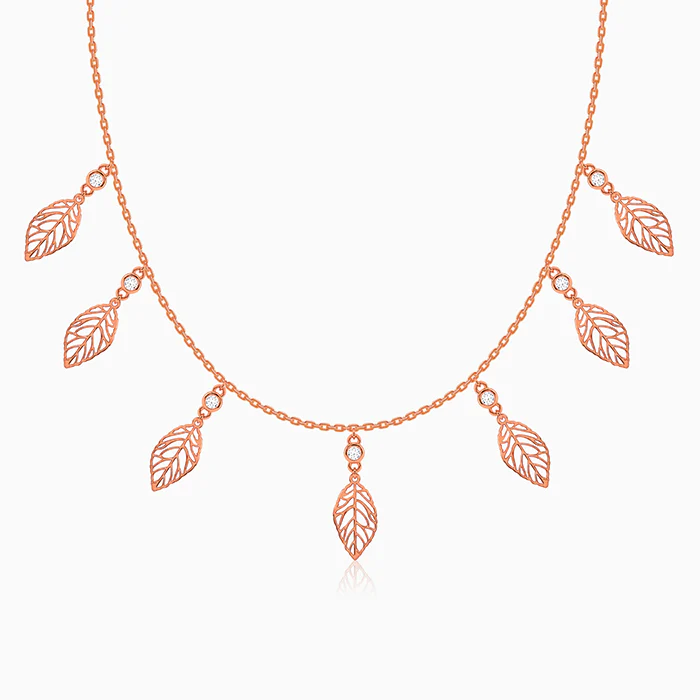 Rose Gold Tropical Charms Necklace
