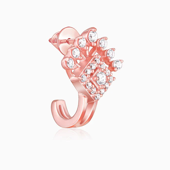 Rose Gold Twilight Twinkle Earrings - Image 4
