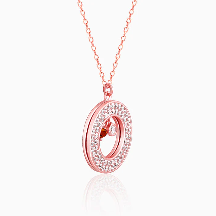 Rose Gold Two Hearts Becoming One Pendant With Link Chain - Image 6