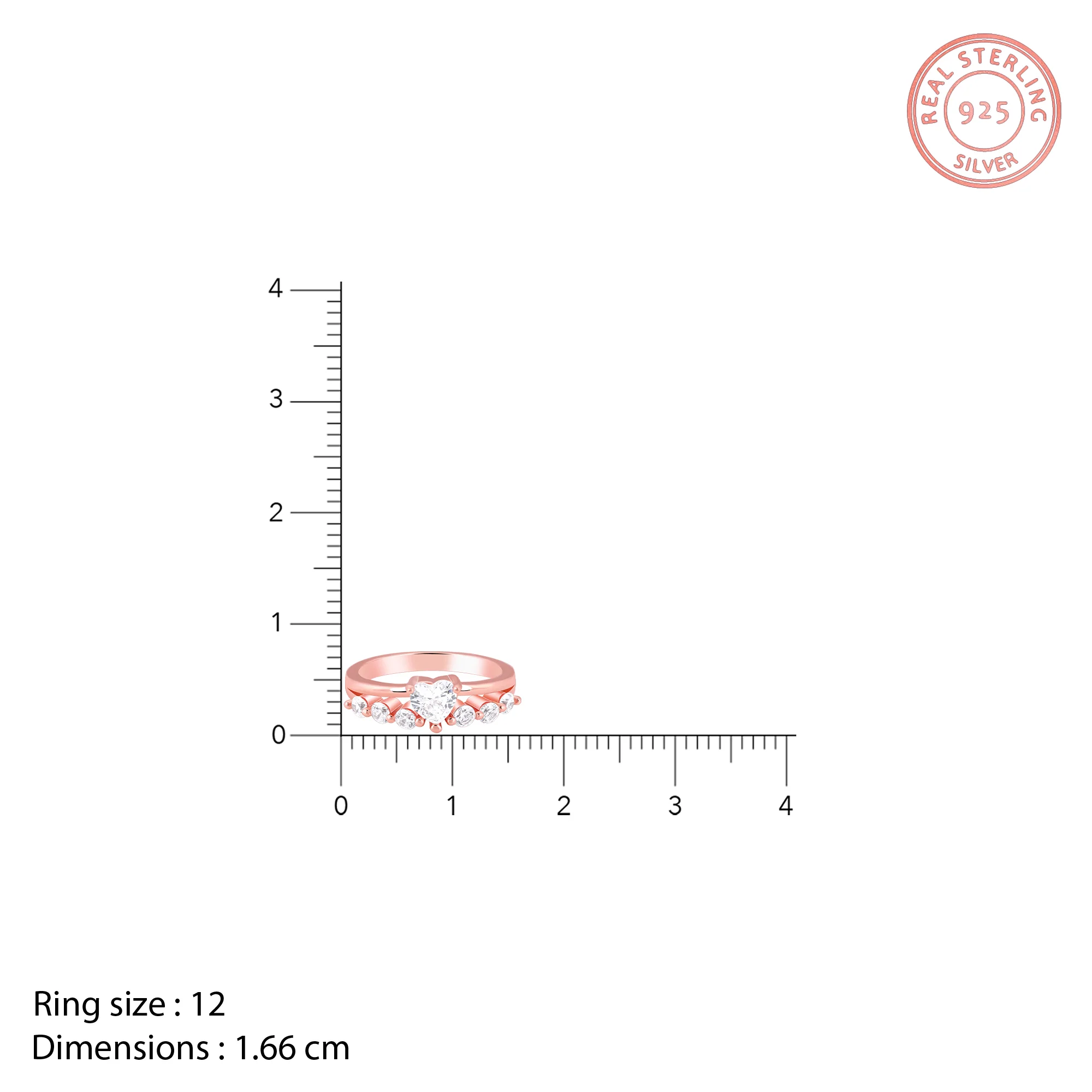 Rose Gold Unstoppable Love Ring - Image 5