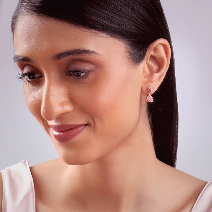 Rose Gold Urvashi Jhumki - Image 3