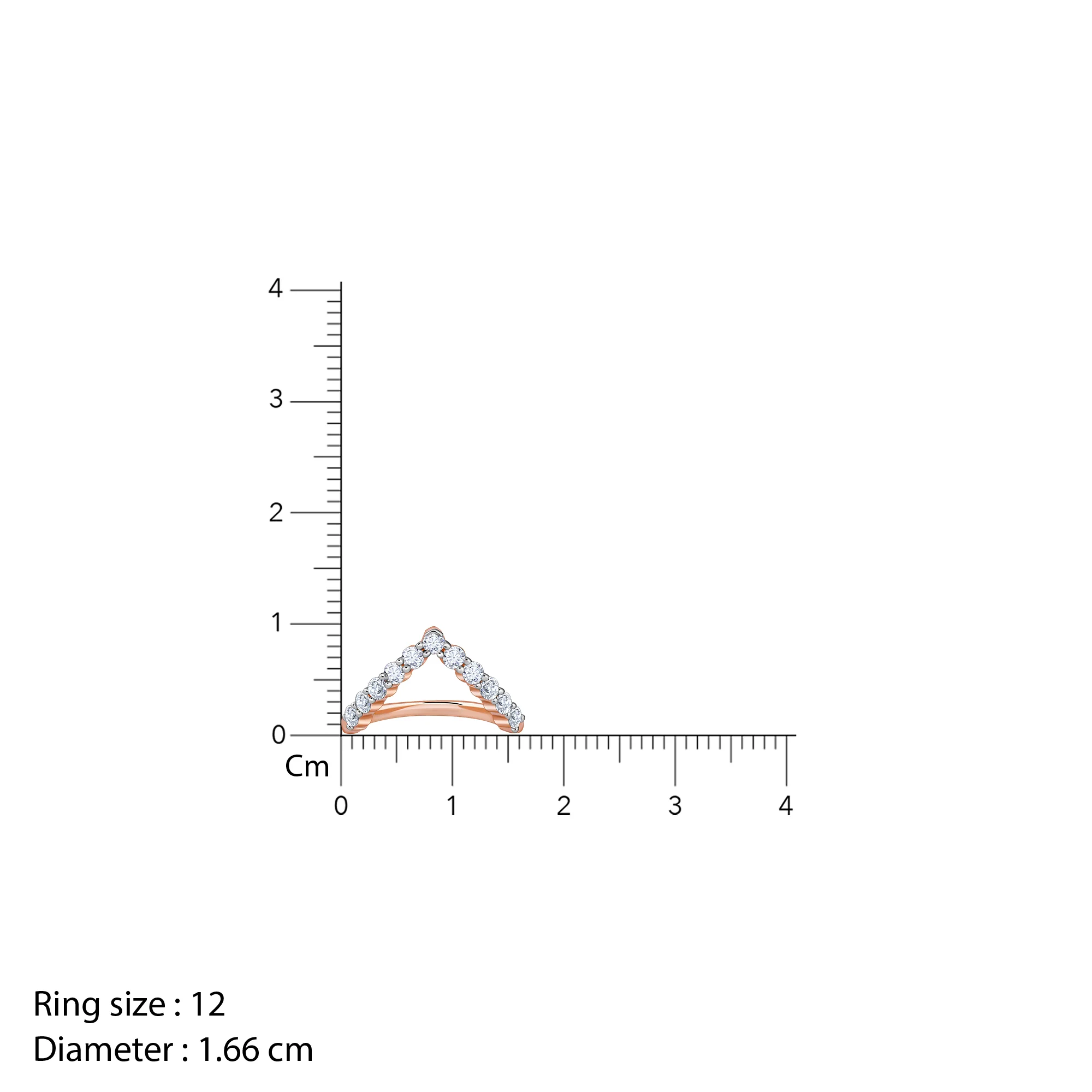 Rose Gold Vanki Diamond Ring - Image 7