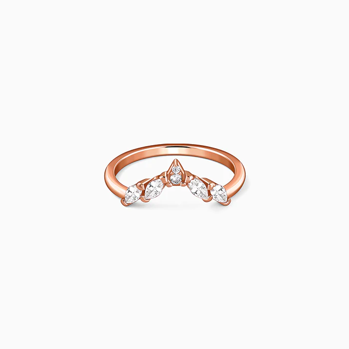 Rose Gold Vanki Shine Ring (Size 12)