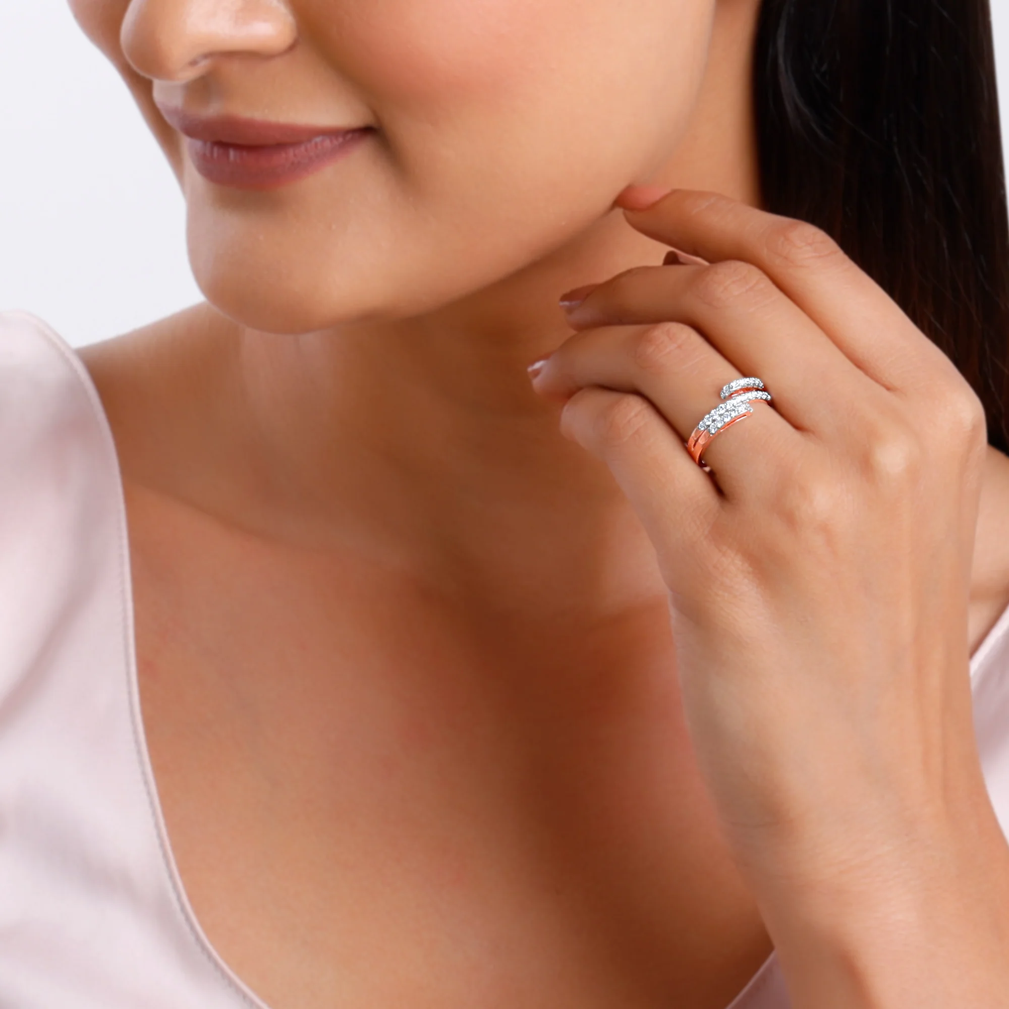 Rose Gold Versatile Lab Grown Diamond Ring - Image 3