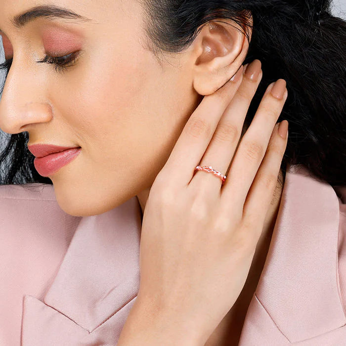 Rose Gold Wreath Ring - Image 3