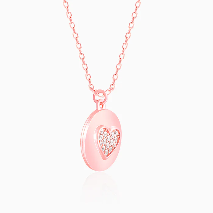 Rose Gold You're My Happy Place Pendant With Link Chain - Image 6