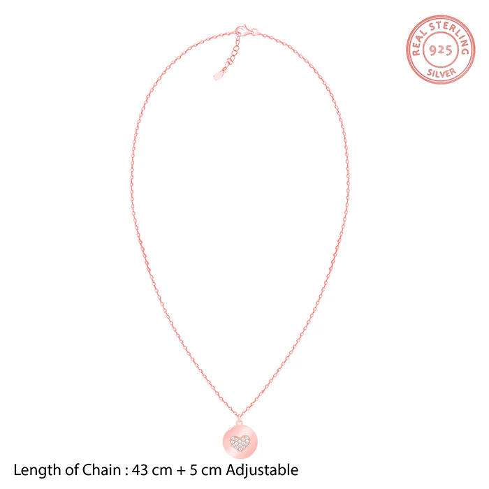Rose Gold You're My Happy Place Pendant With Link Chain - Image 8