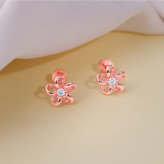 Rose Gold Zyra Ear Piercings - Image 2
