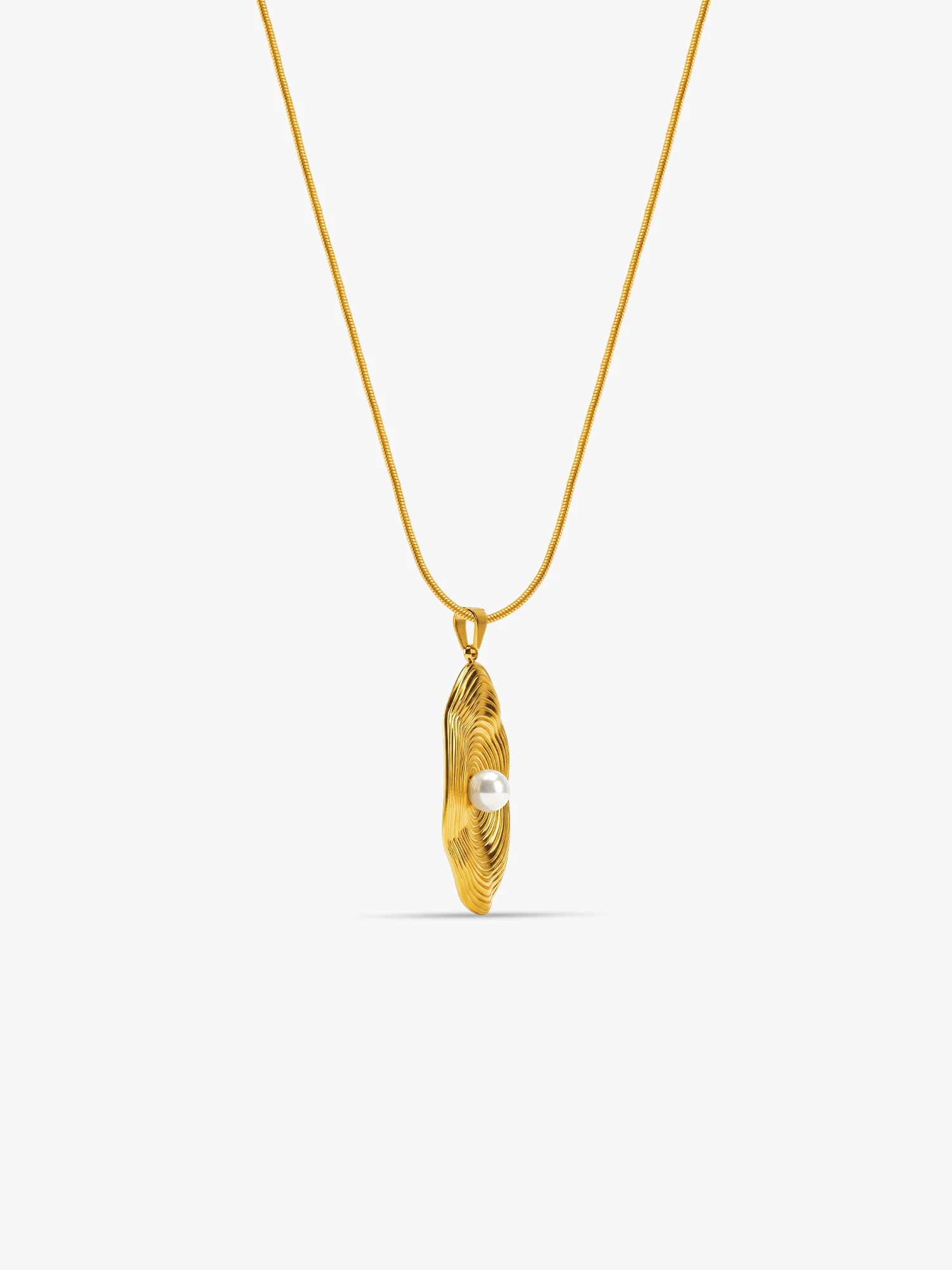 Secret Frame Gold Plated Pendant with Link Chain - Image 4