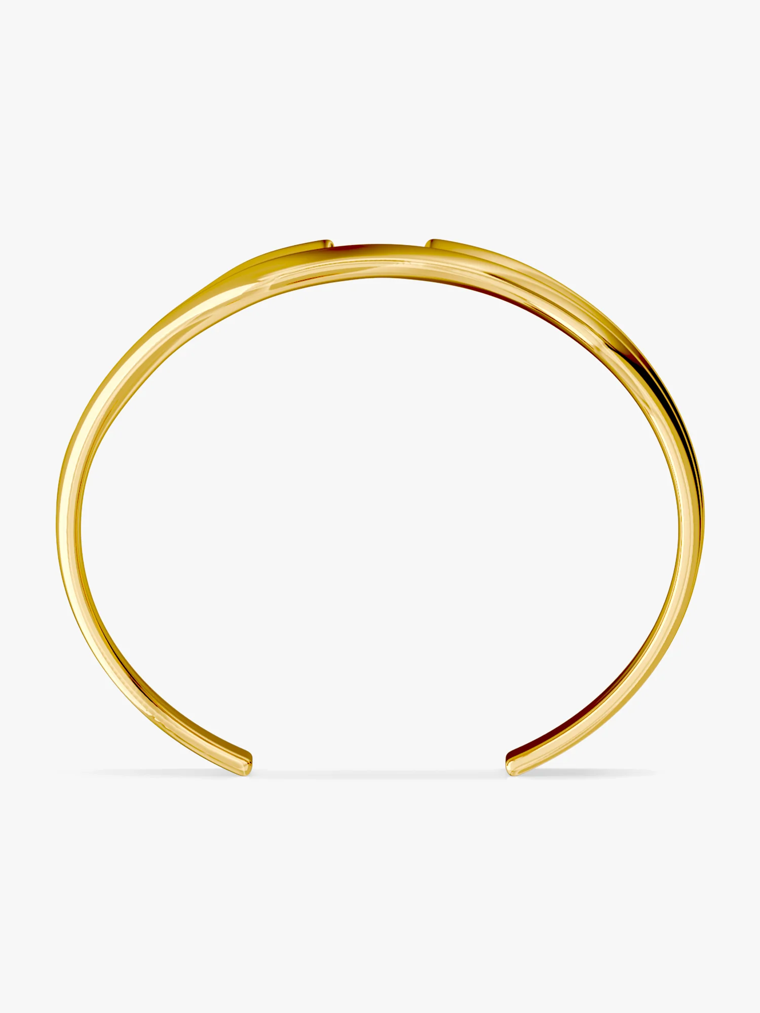 Sharp Mood Gold Plated Cuff Bracelet - Image 5