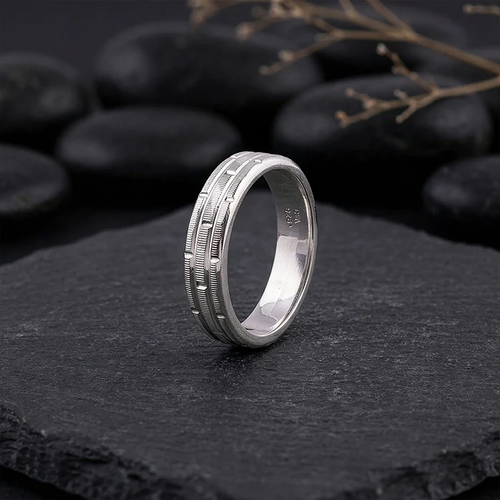 Silver Architect Band For Him - Image 2
