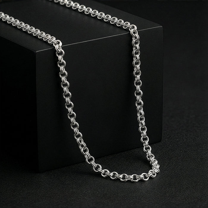 Silver Atlas Chain for Him - Image 2