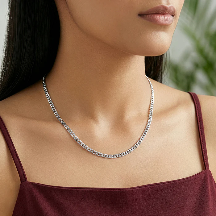 Silver Belcher Short Chain - Image 3