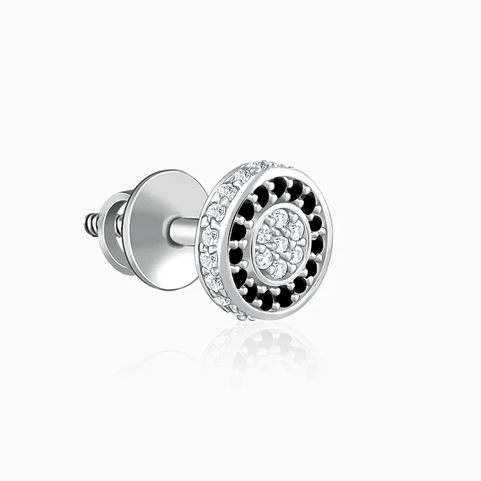 Silver Black Ice Stud For Him - Image 5