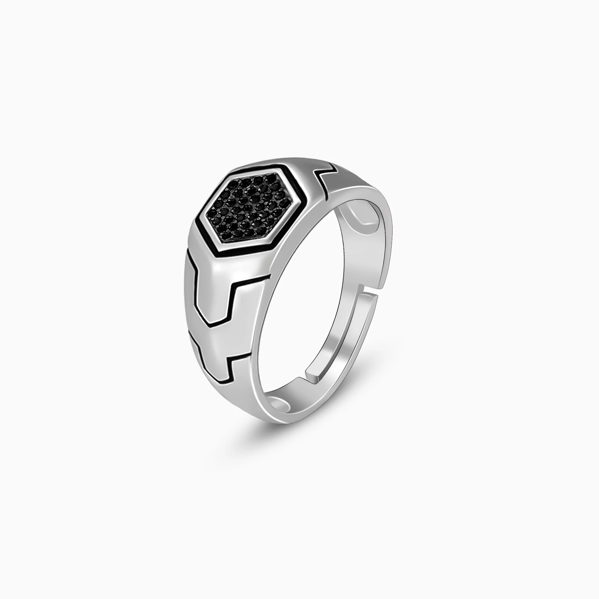 Silver Black is King Ring For Him - Image 4